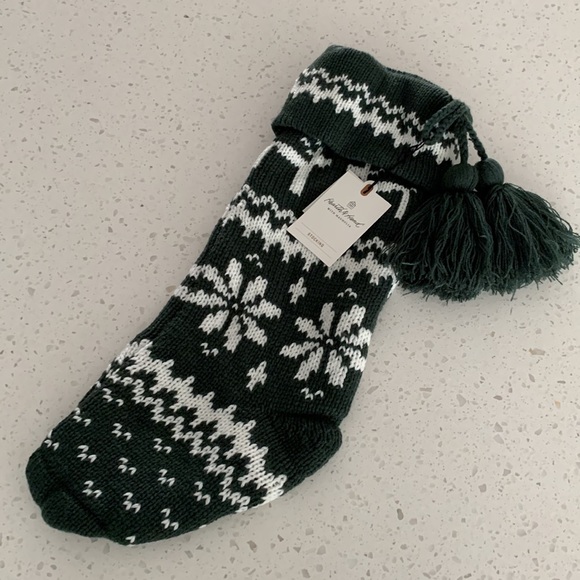 NWT HEARTH & HAND Knit Tasseled Holiday Stocking - Picture 1 of 11